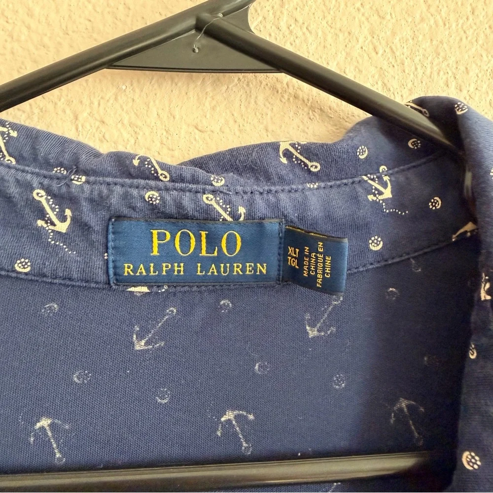 Polo Ralph Lauren Anchor Print Polo XL Tall